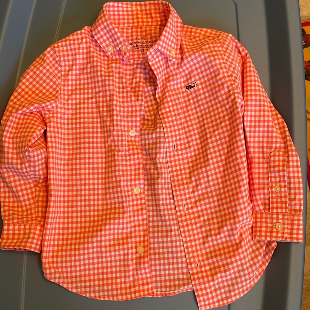 Vineyard Vines performance button up toddler